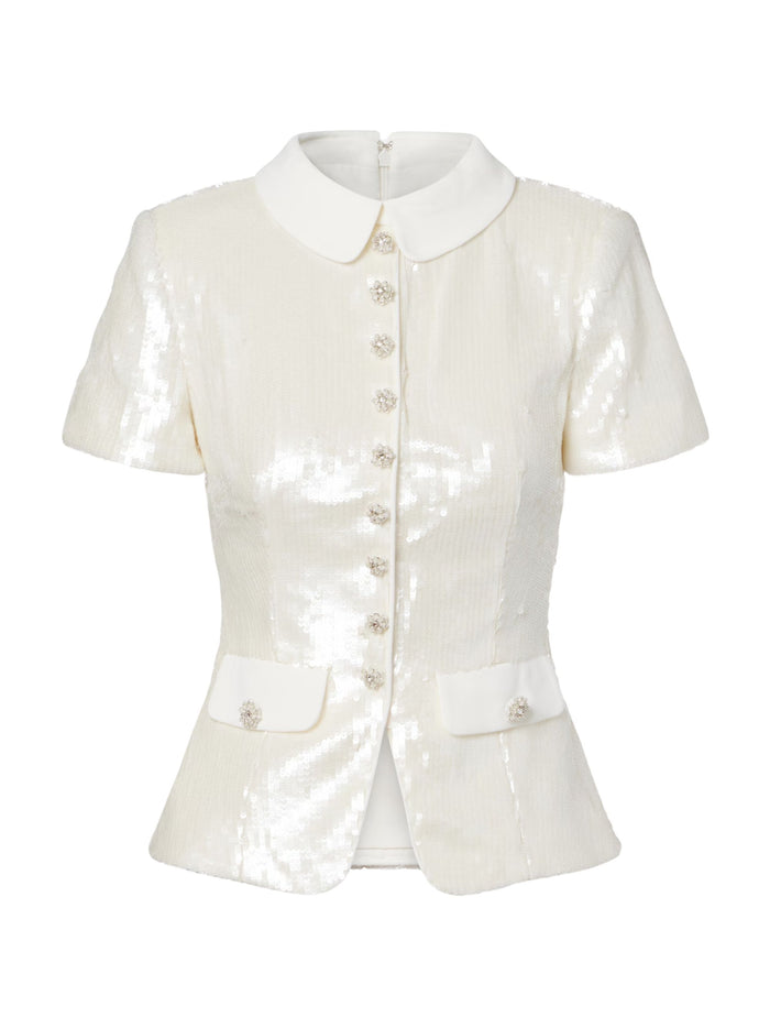 SELF PORTRAIT Top White Pes
