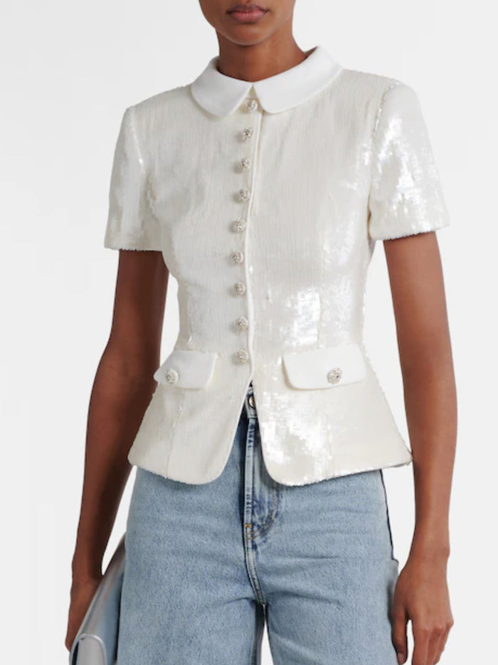 SELF PORTRAIT Top White Pes