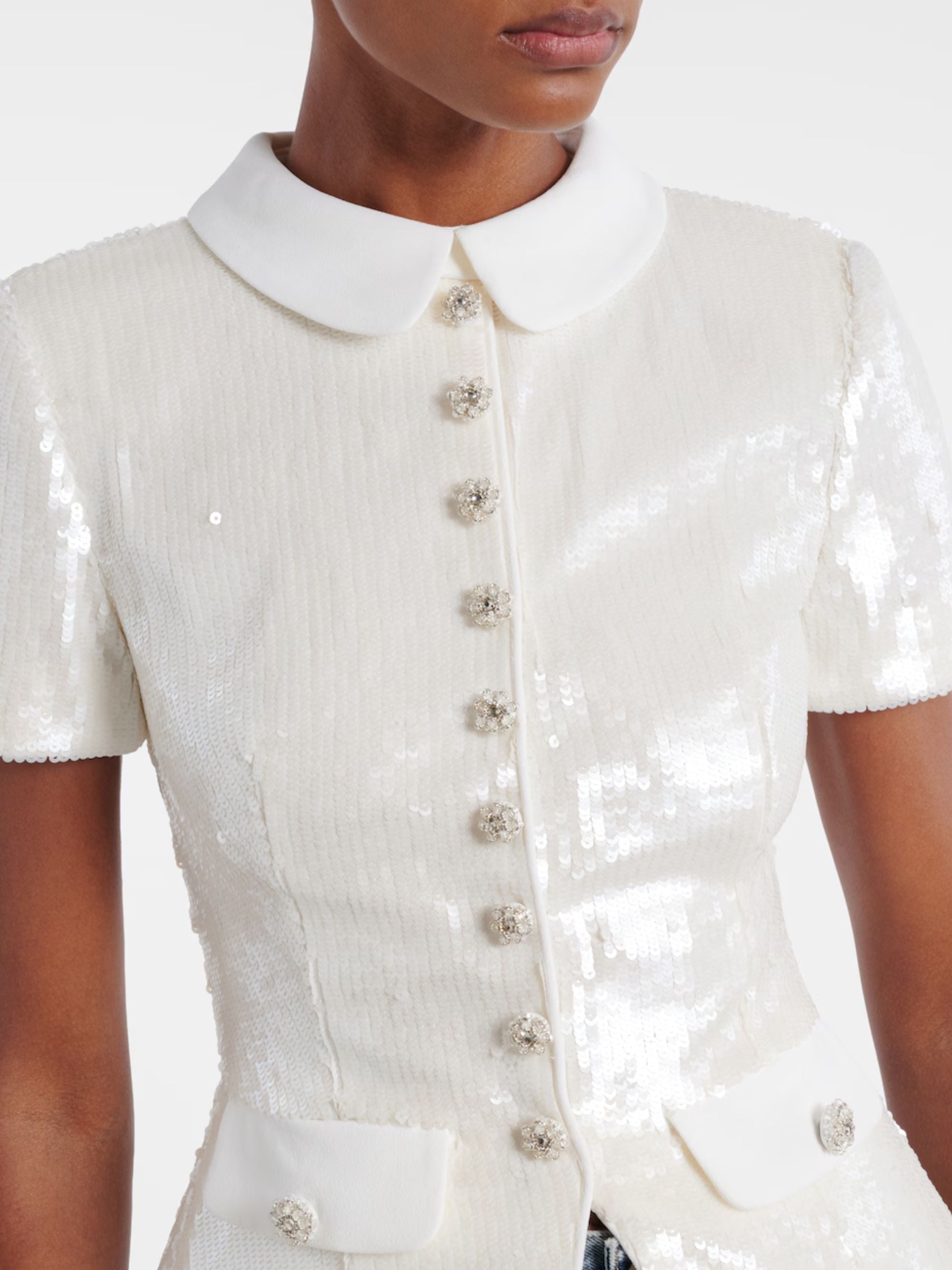 SELF PORTRAIT Top White Pes