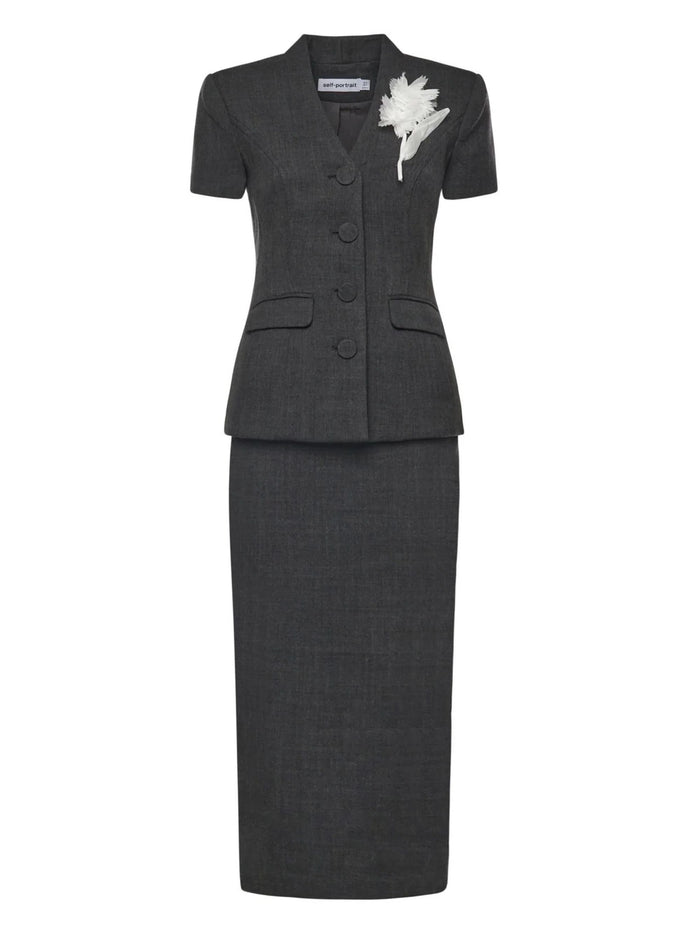 Self Portrait Dresses Grey