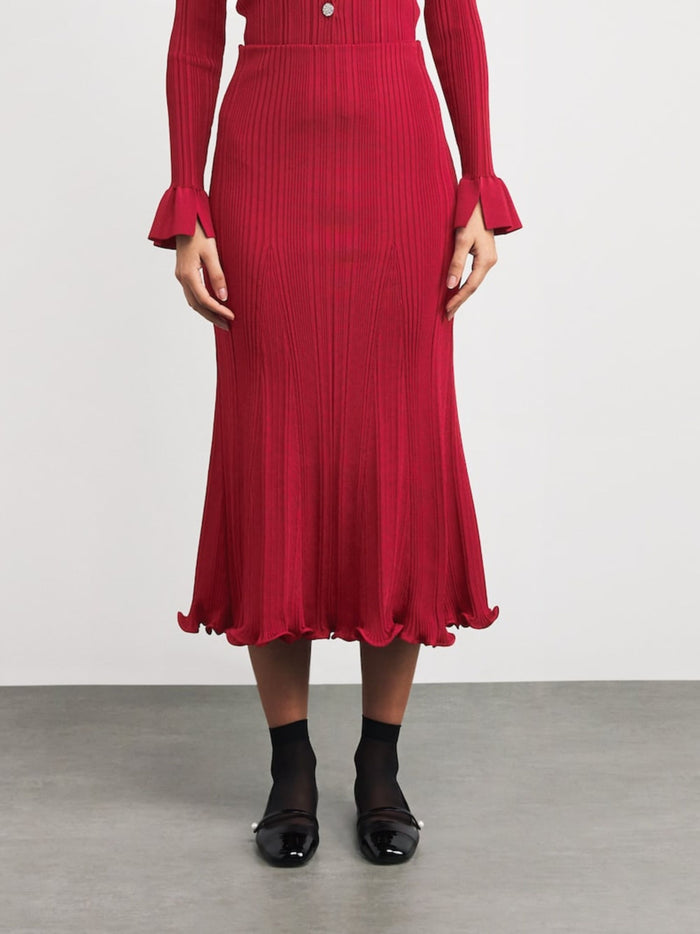 Self Portrait Skirts Red