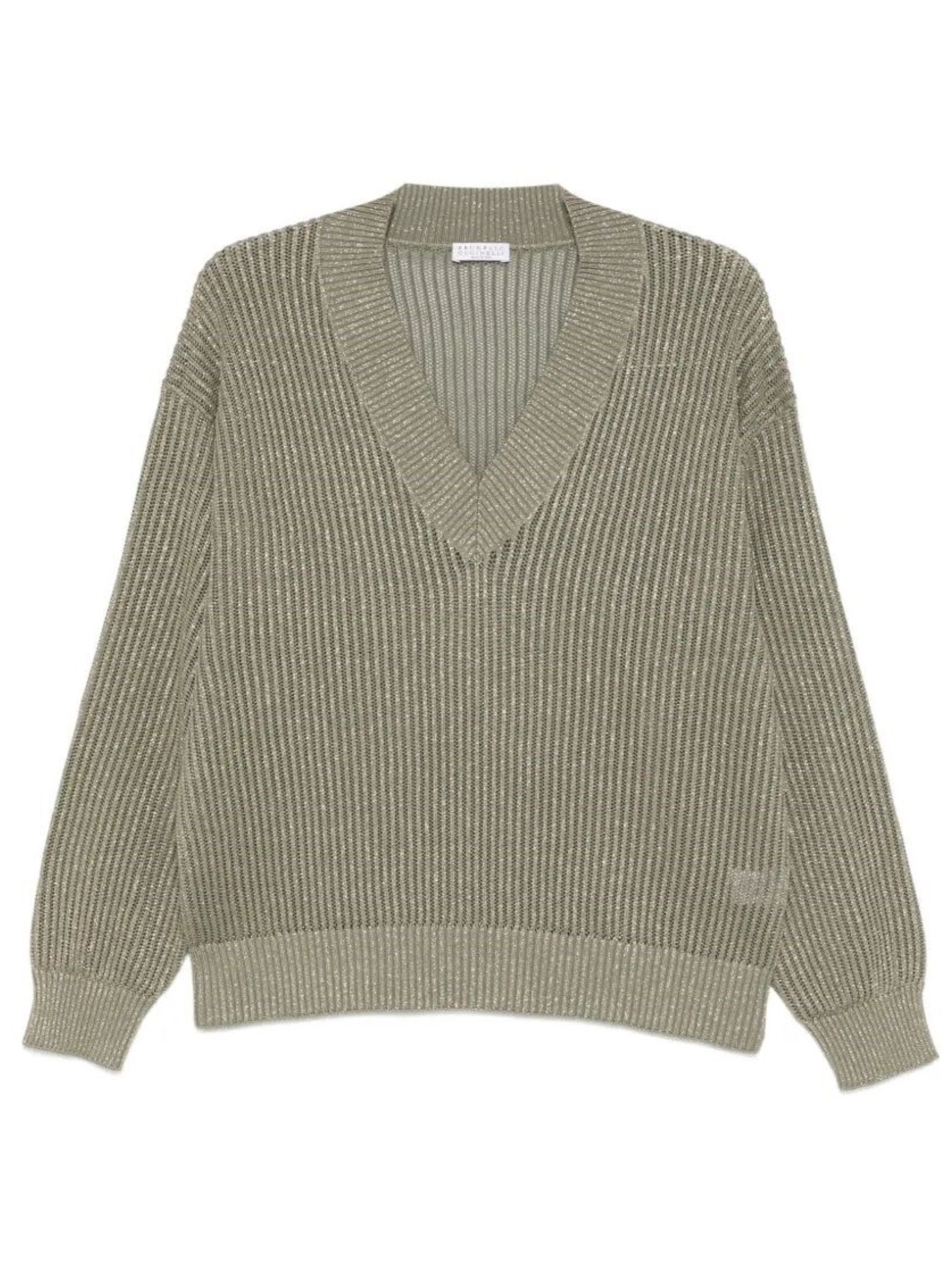Brunello Cucinelli Sweaters Beige Cotton Viscose Polyamide