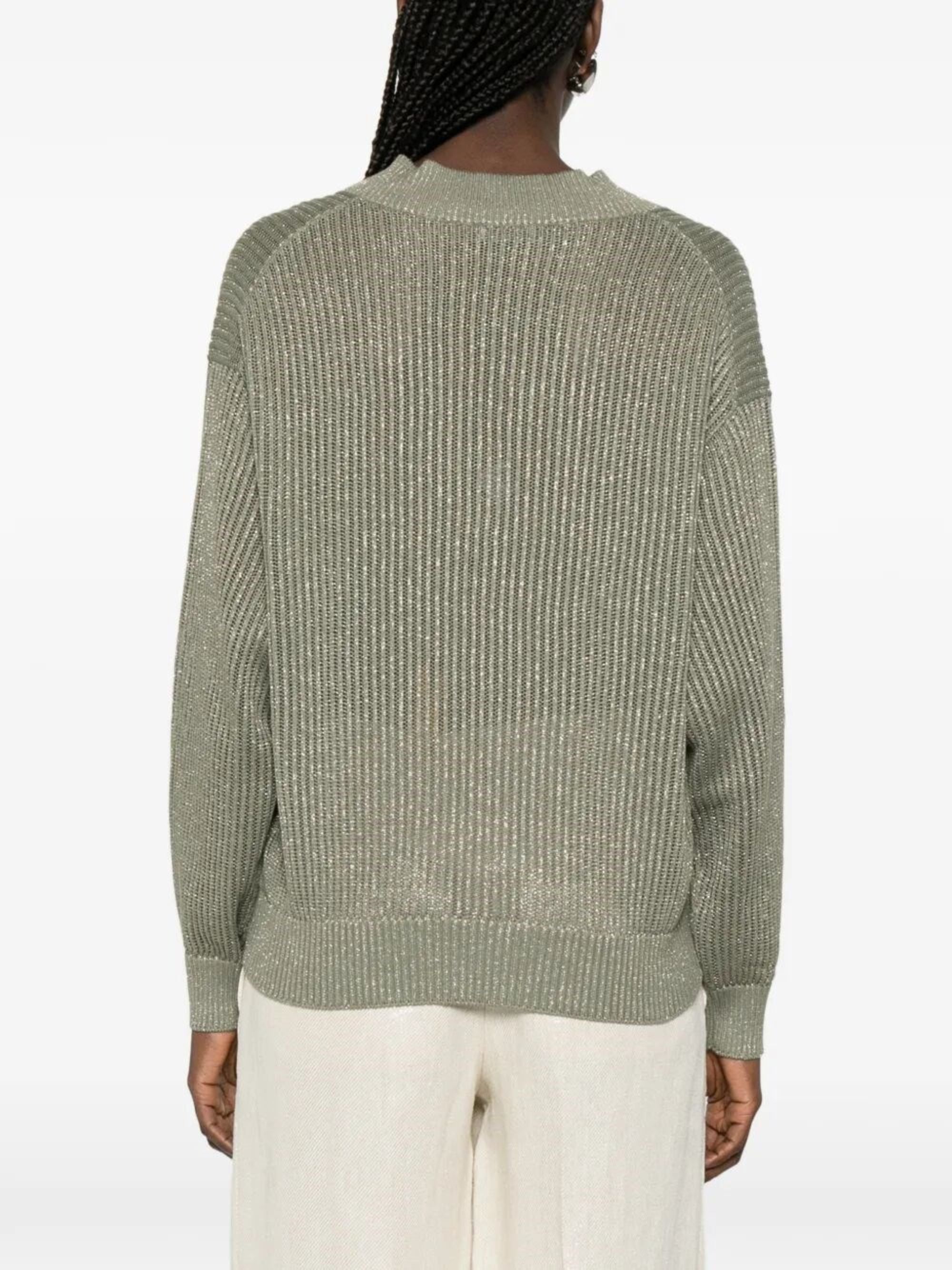 Brunello Cucinelli Sweaters Beige Cotton Viscose Polyamide
