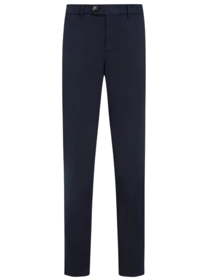 Brunello Cucinelli Trousers Blue Cotton Elastane