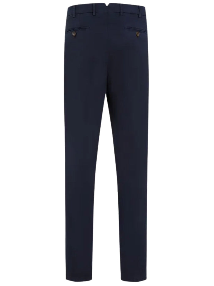 Brunello Cucinelli Trousers Blue Cotton Elastane