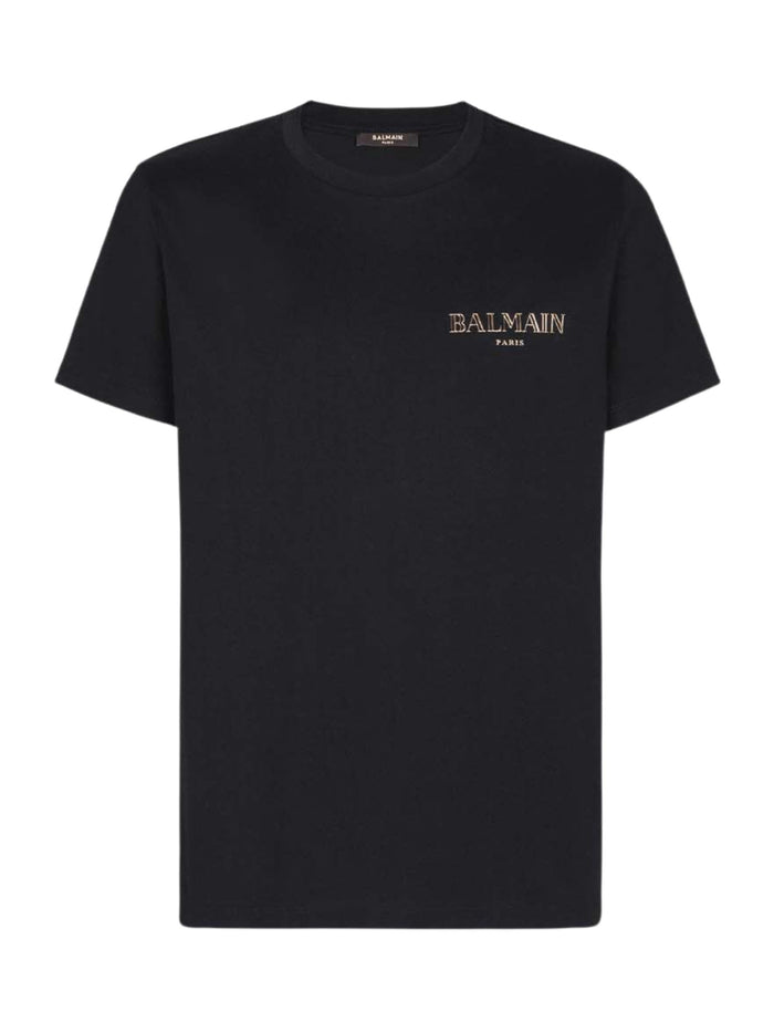 Balmain T-shirts and Polos Black Cotton