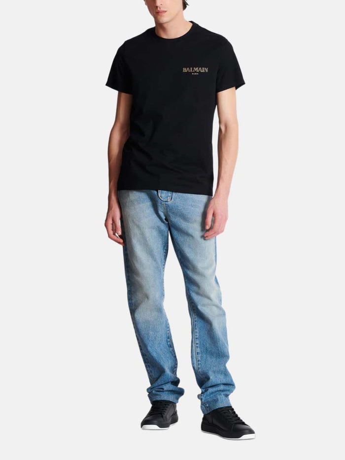 Balmain T-shirts and Polos Black Cotton