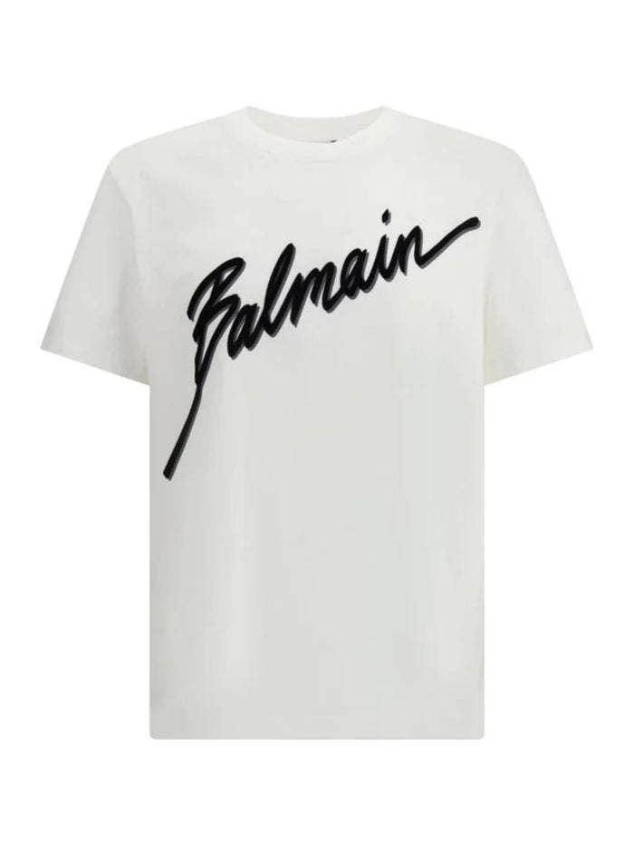 Balmain T-Shirts And Polos White Cotton