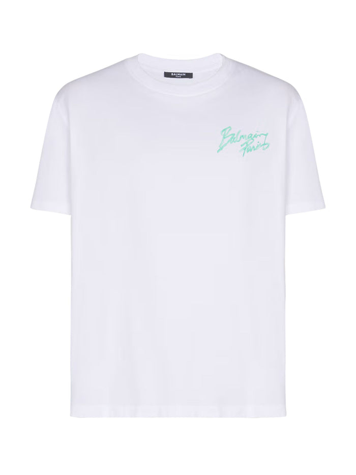 Balmain T-shirts and Polos White Cotton