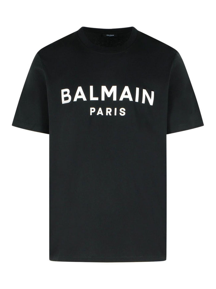 Balmain T-Shirts And Polos Black Cotton