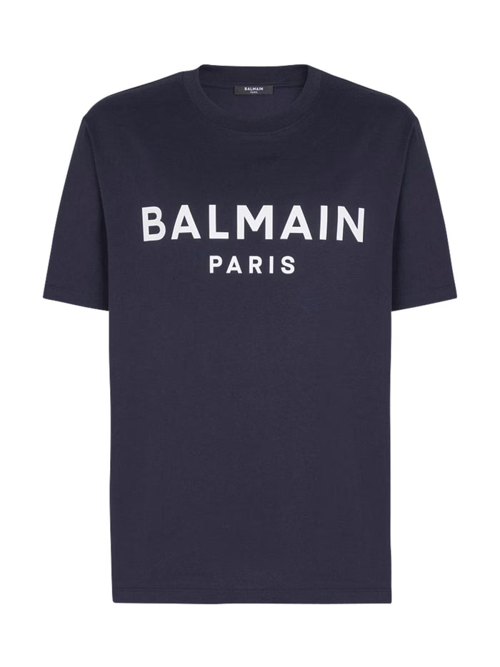 Balmain T-shirts and Polos Blue Cotton
