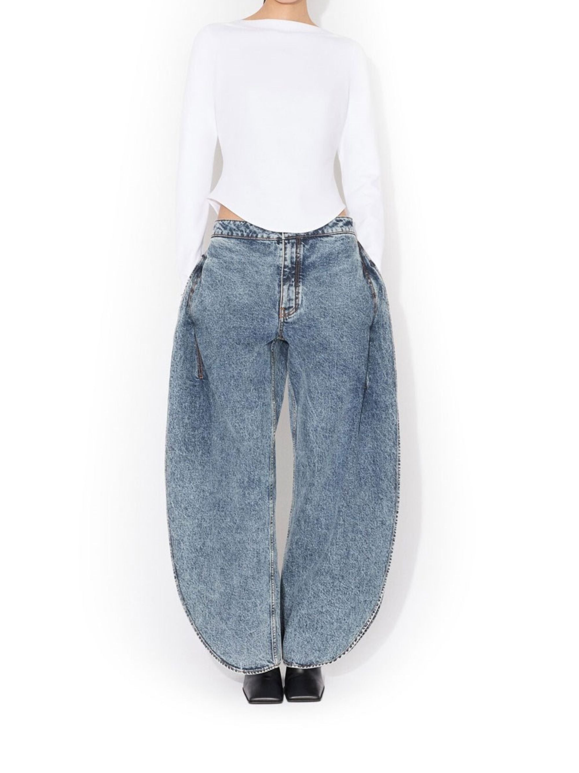 Alaia Jeans Denim Cotton Polyurethane