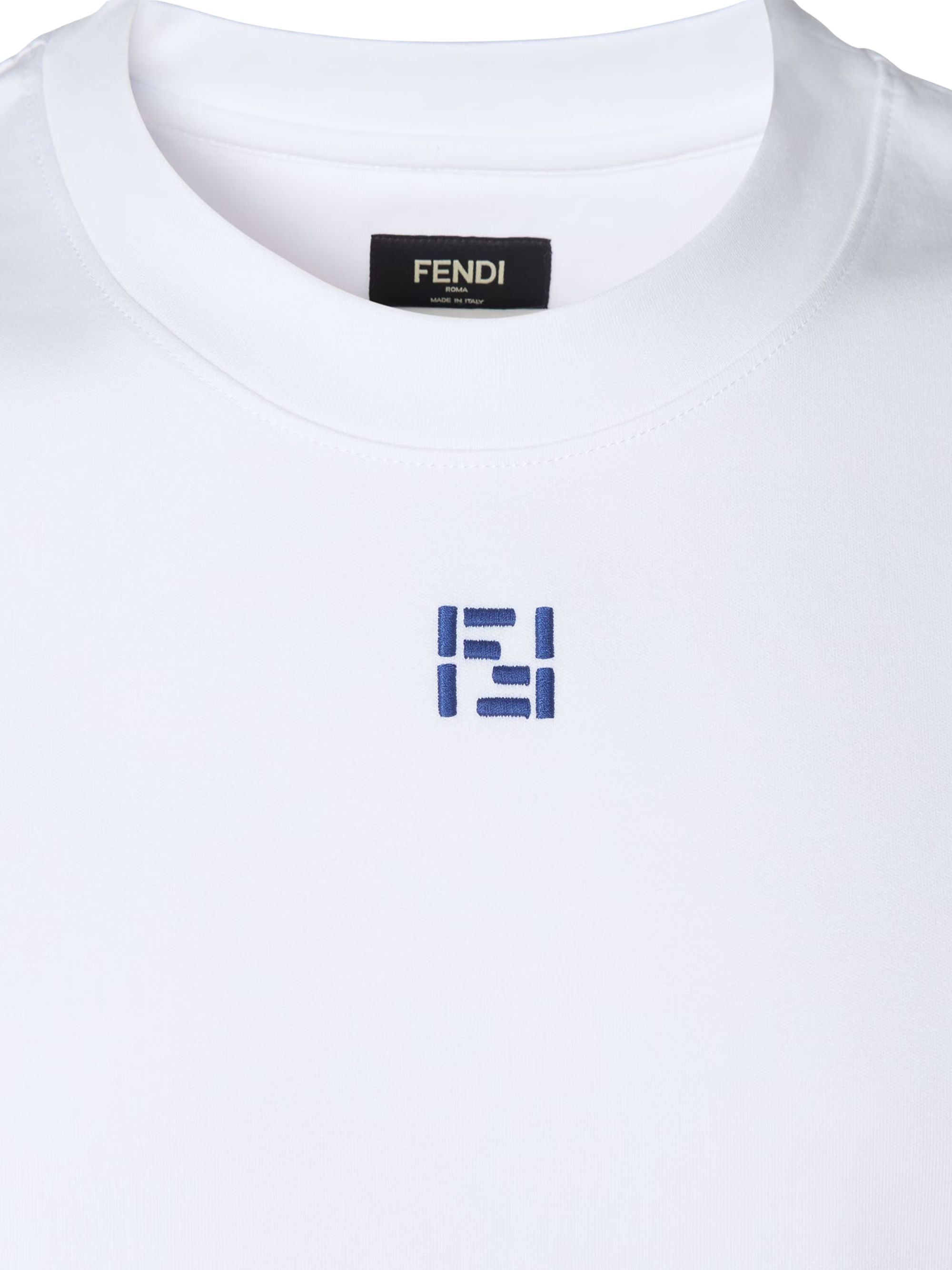 Fendi T-Shirts And Polos White