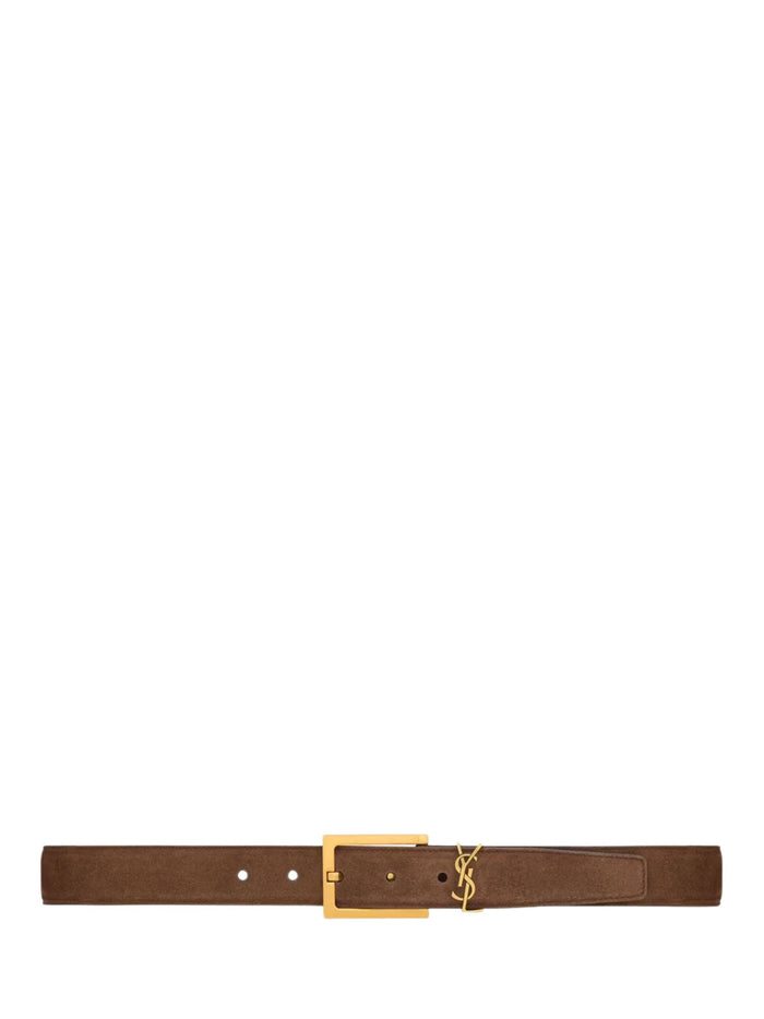 Saint Laurent Belts Brown Calf Leather