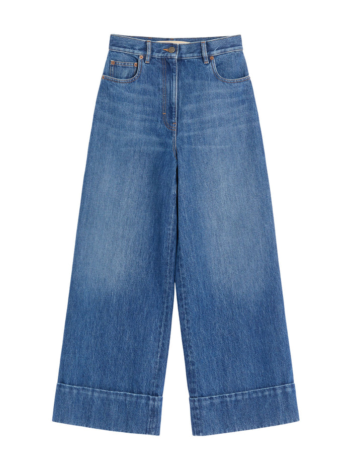 Valentino Jeans Denim Scuro Cotton