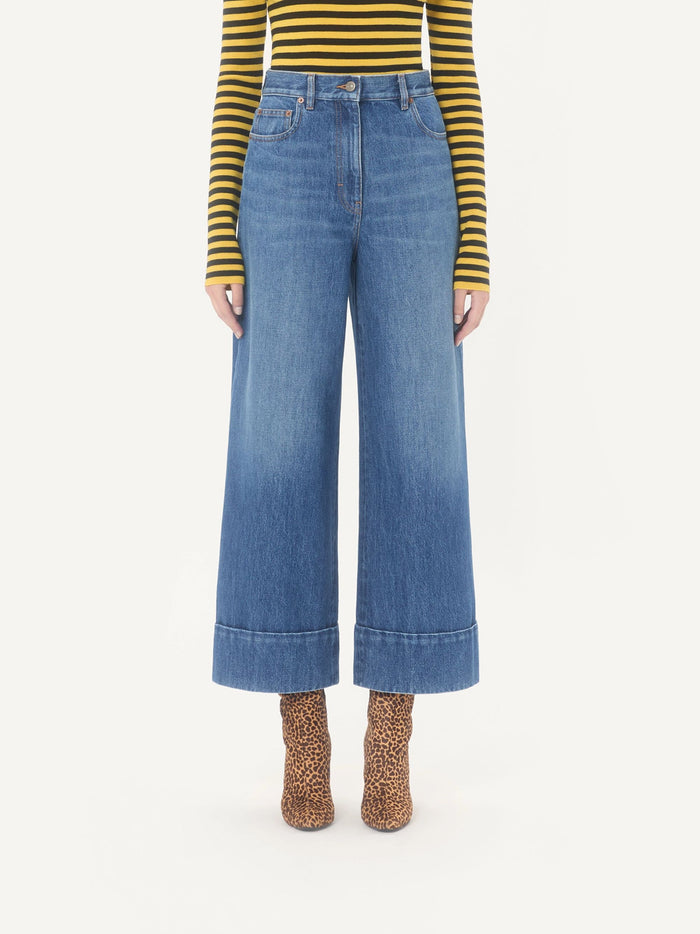 Valentino Jeans Denim Scuro Cotton
