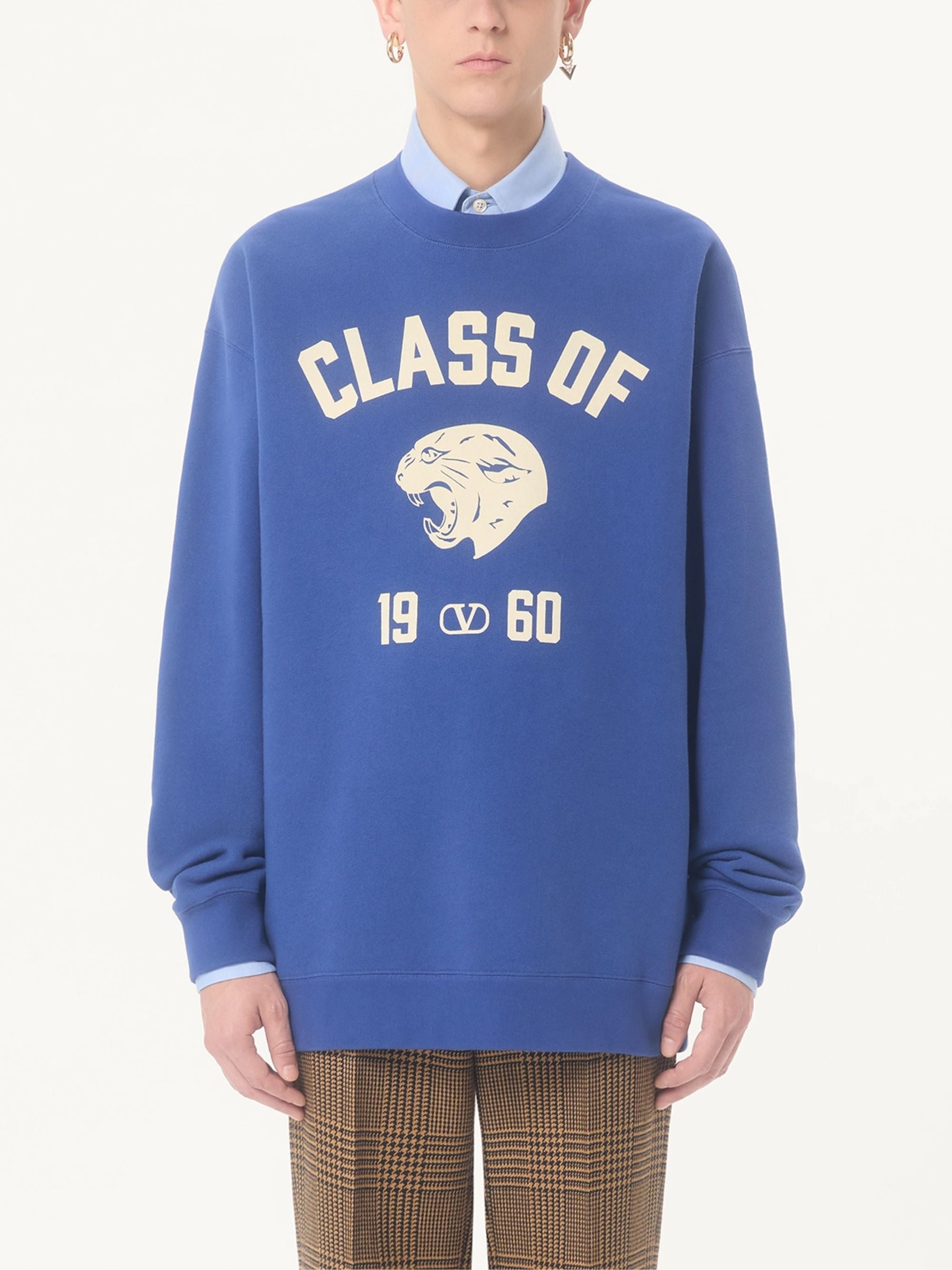 Valentino Sweaters Blue Cotton