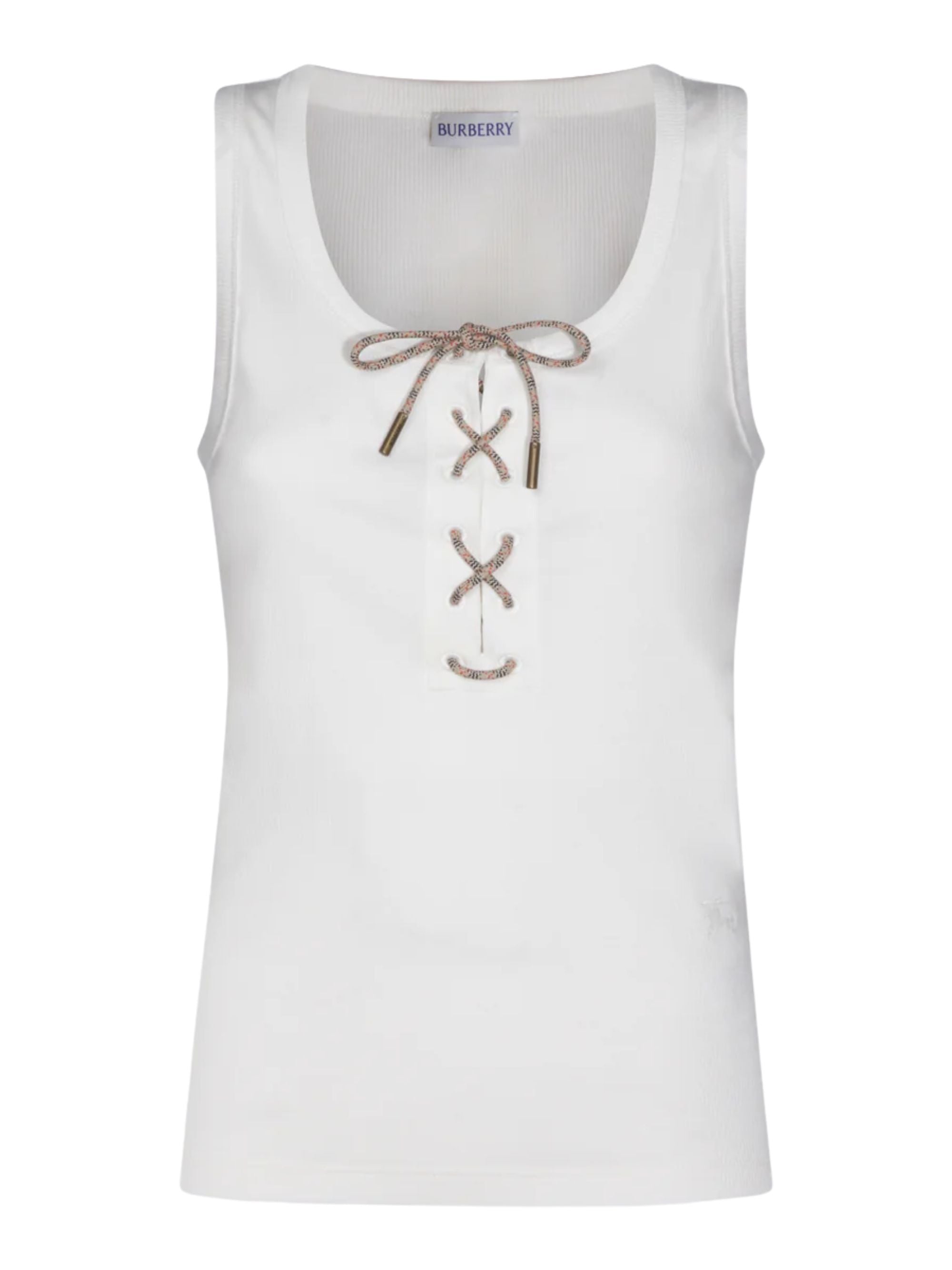 Burberry Top White Cotton Elastane
