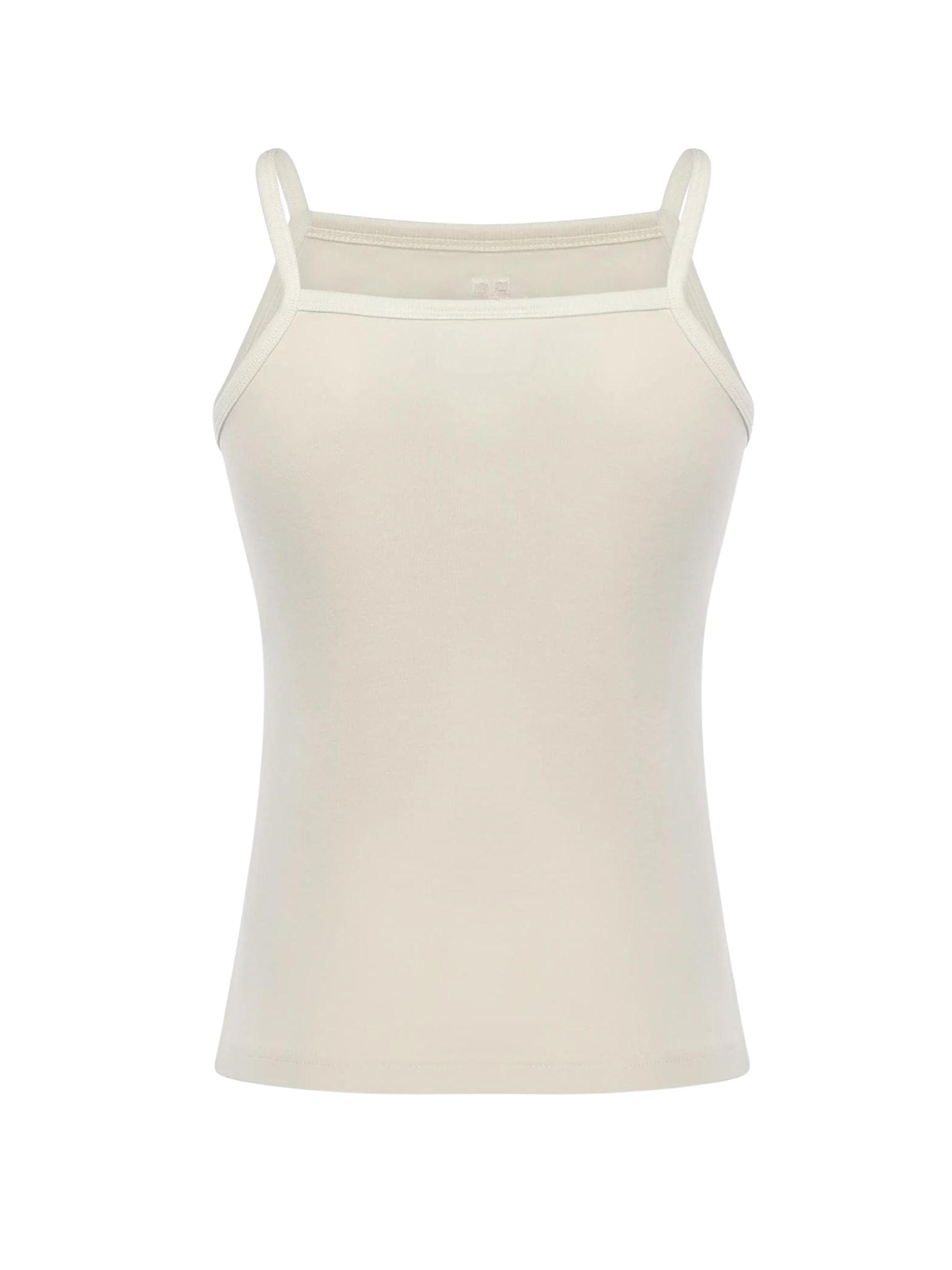 Courrèges Top Cream Cotton