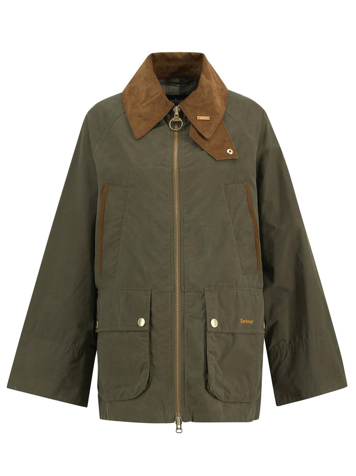 Barbour Coats Green Cotton Polyamide