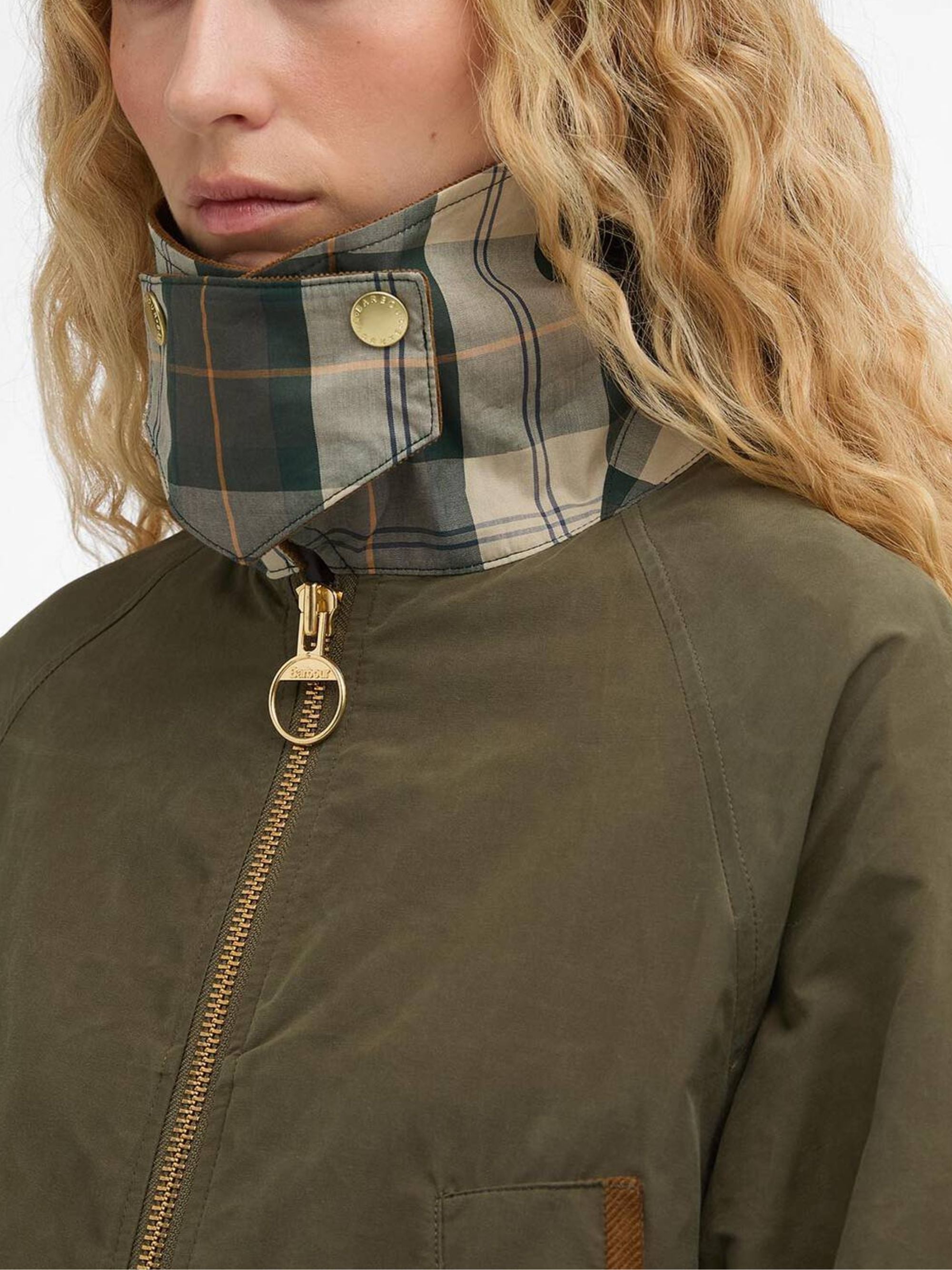 Barbour Coats Green Cotton Polyamide
