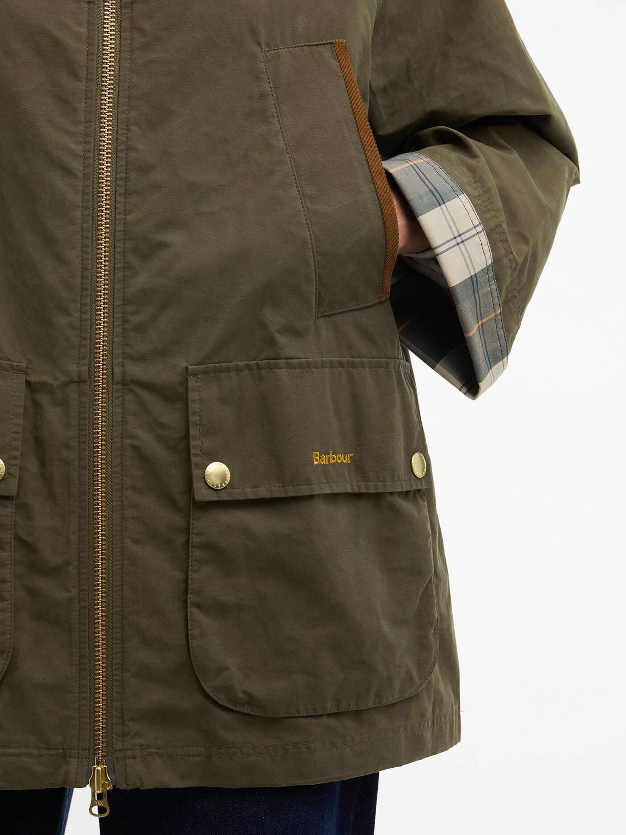 Barbour Coats Green Cotton Polyamide