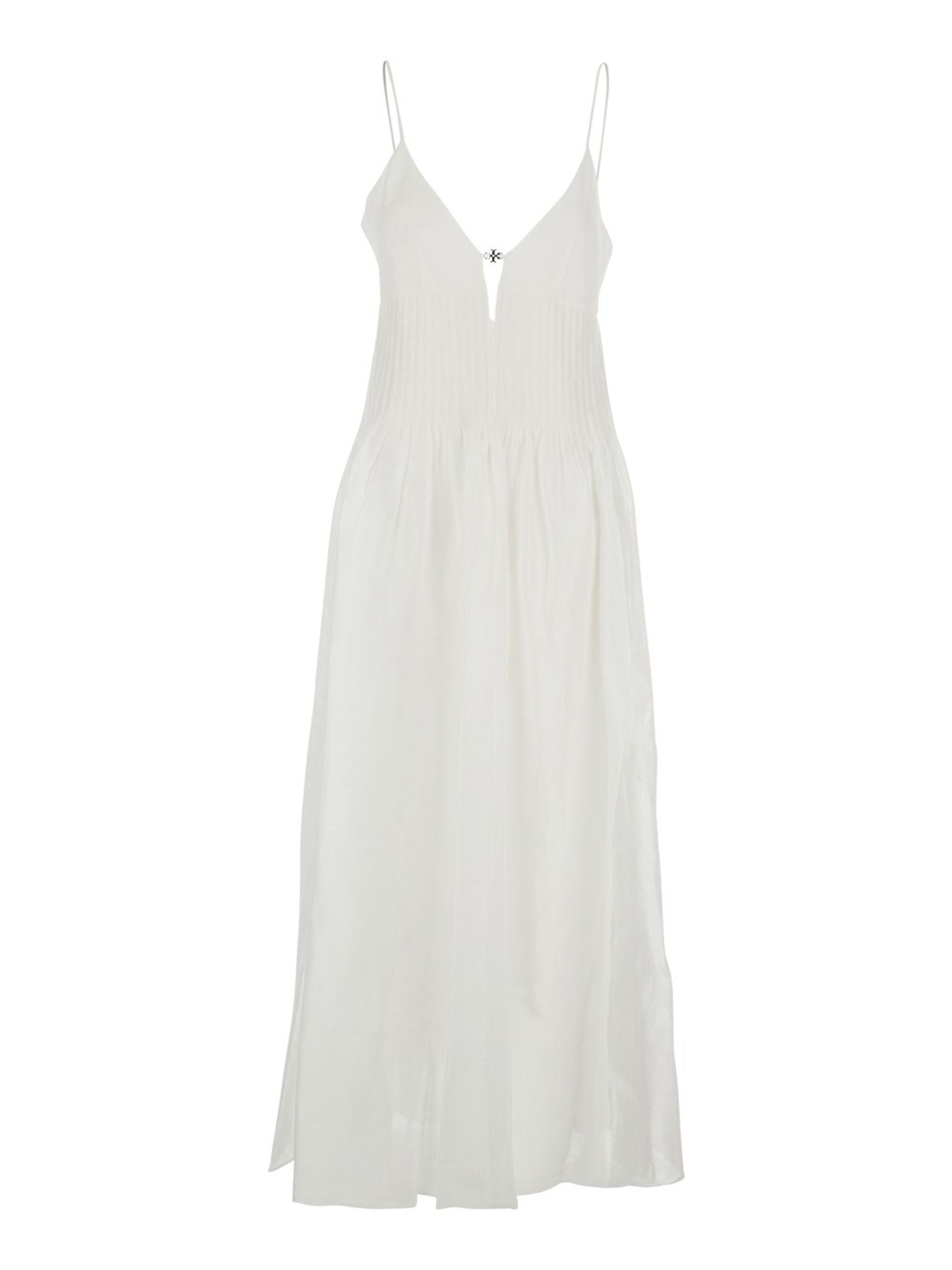 Tory Burch Dresses White Linen Silk
