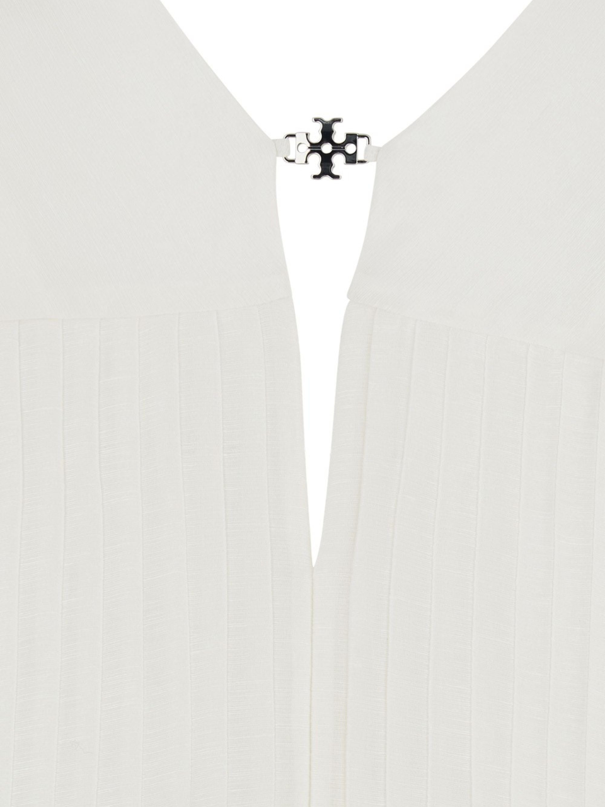 Tory Burch Dresses White Linen Silk