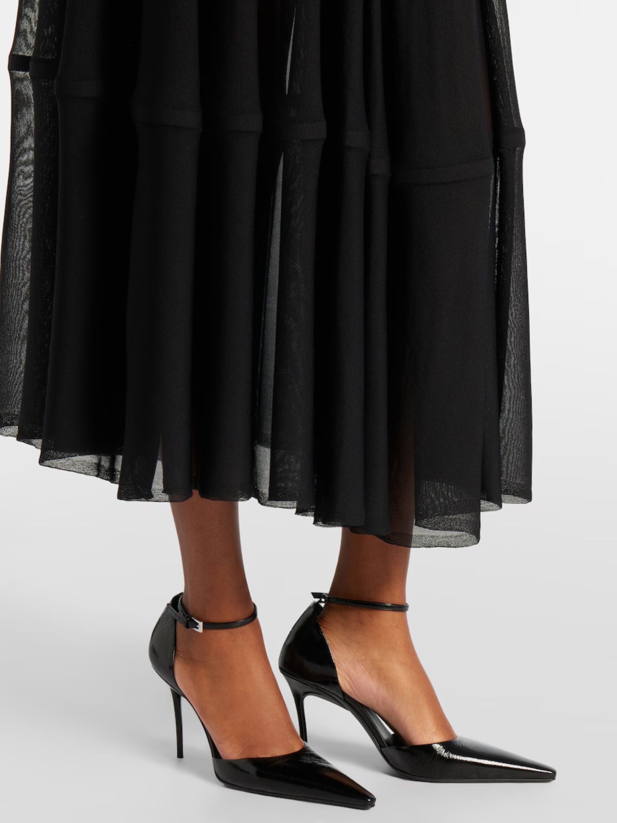 Alaia Skirts Black Viscose Polyamide