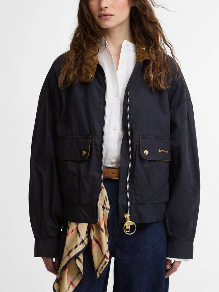 Barbour Coats Blue Cotton