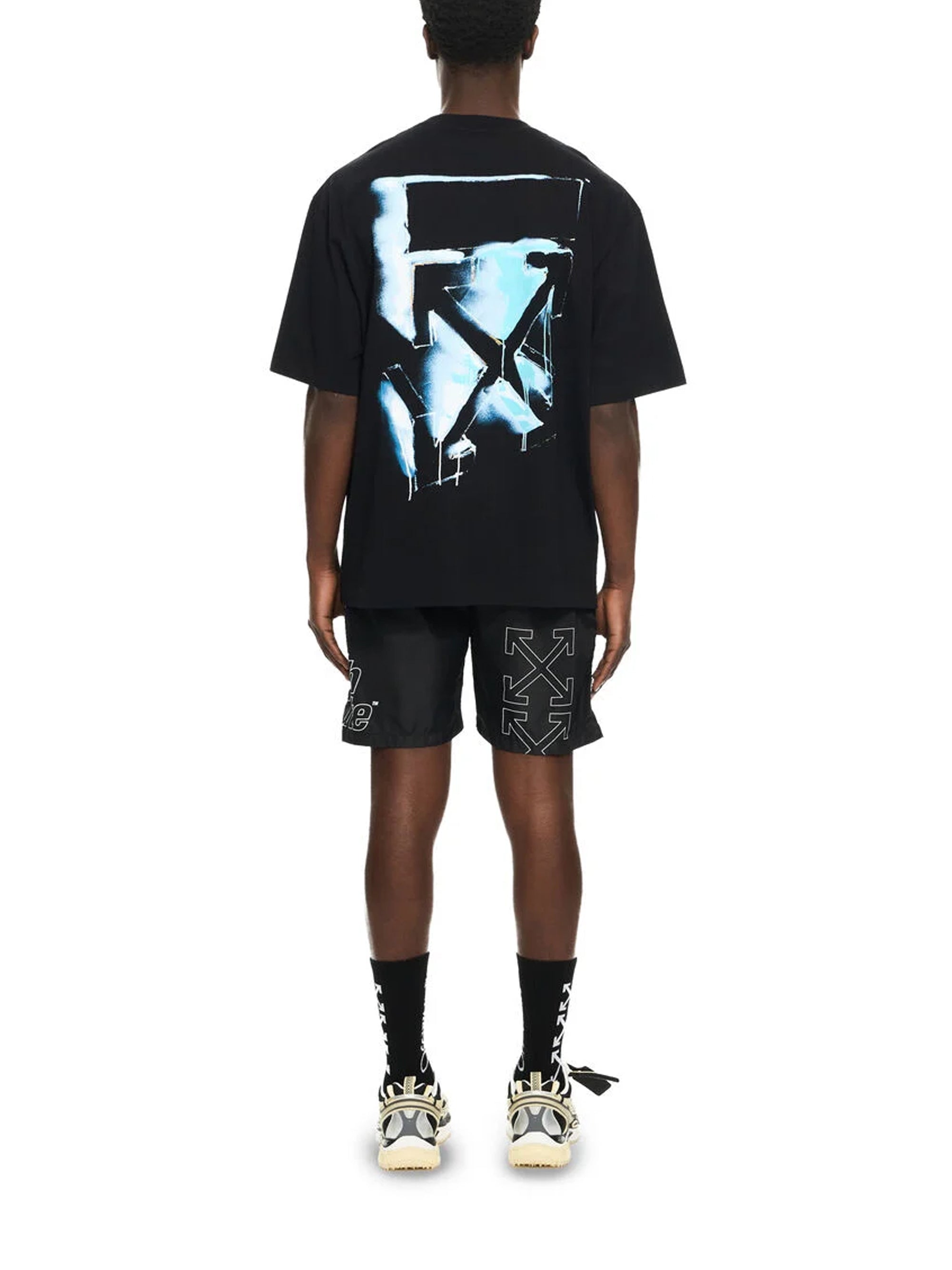 Off White T-shirts and Polos Black Cotton