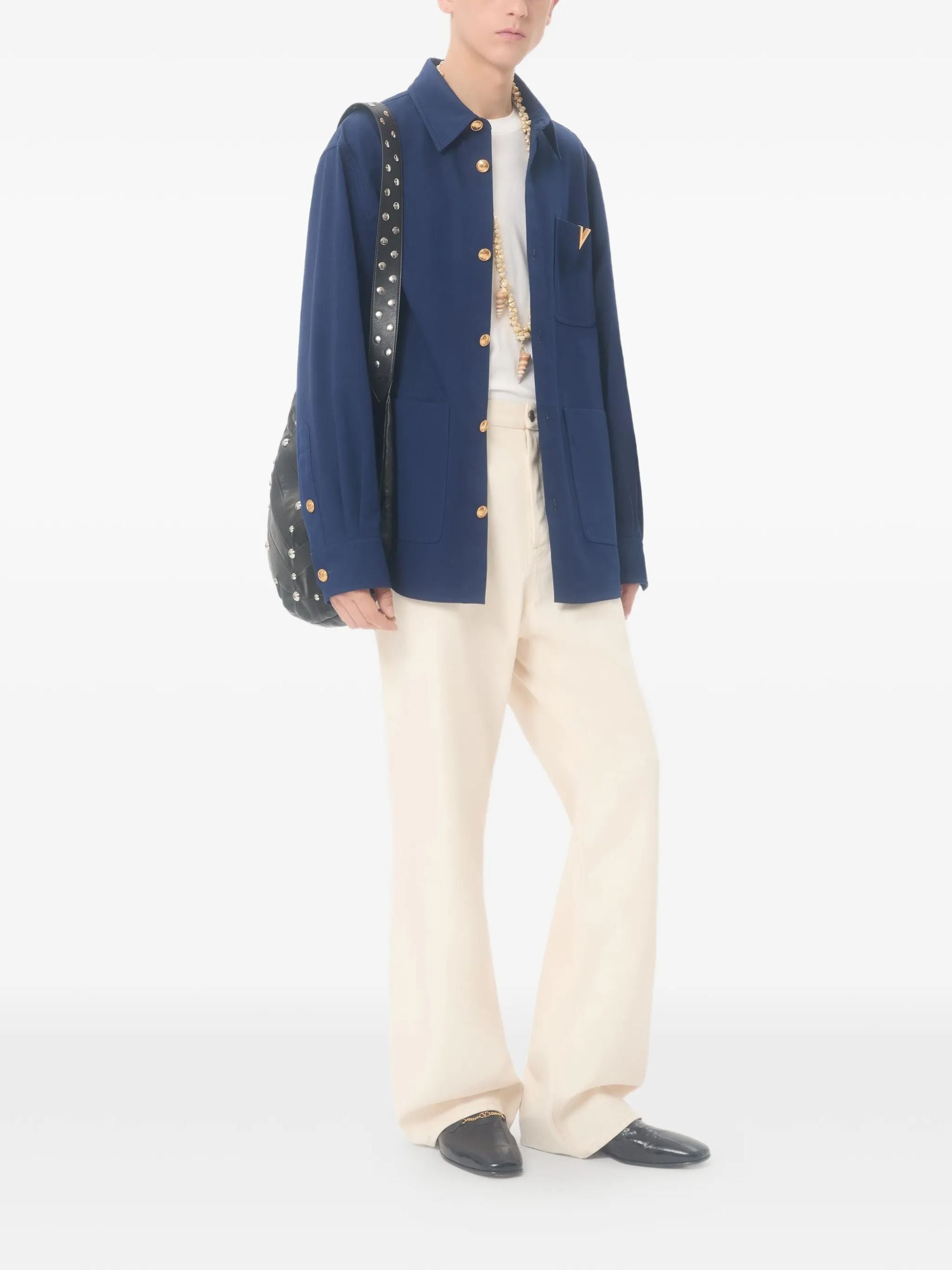 Valentino Shirts Blue Cotton
