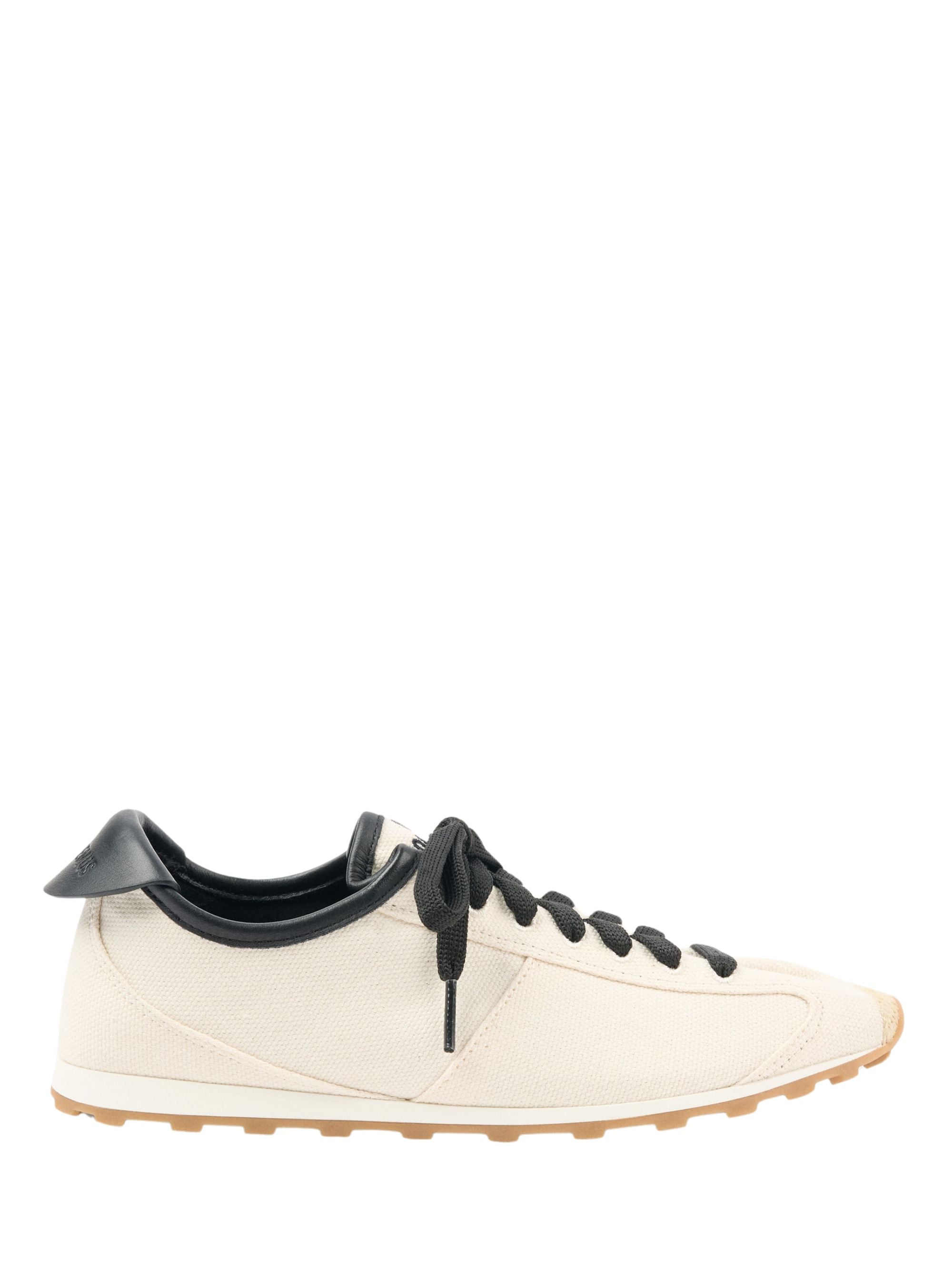 JACQUEMUS Sneakers Beige Lamb Leather