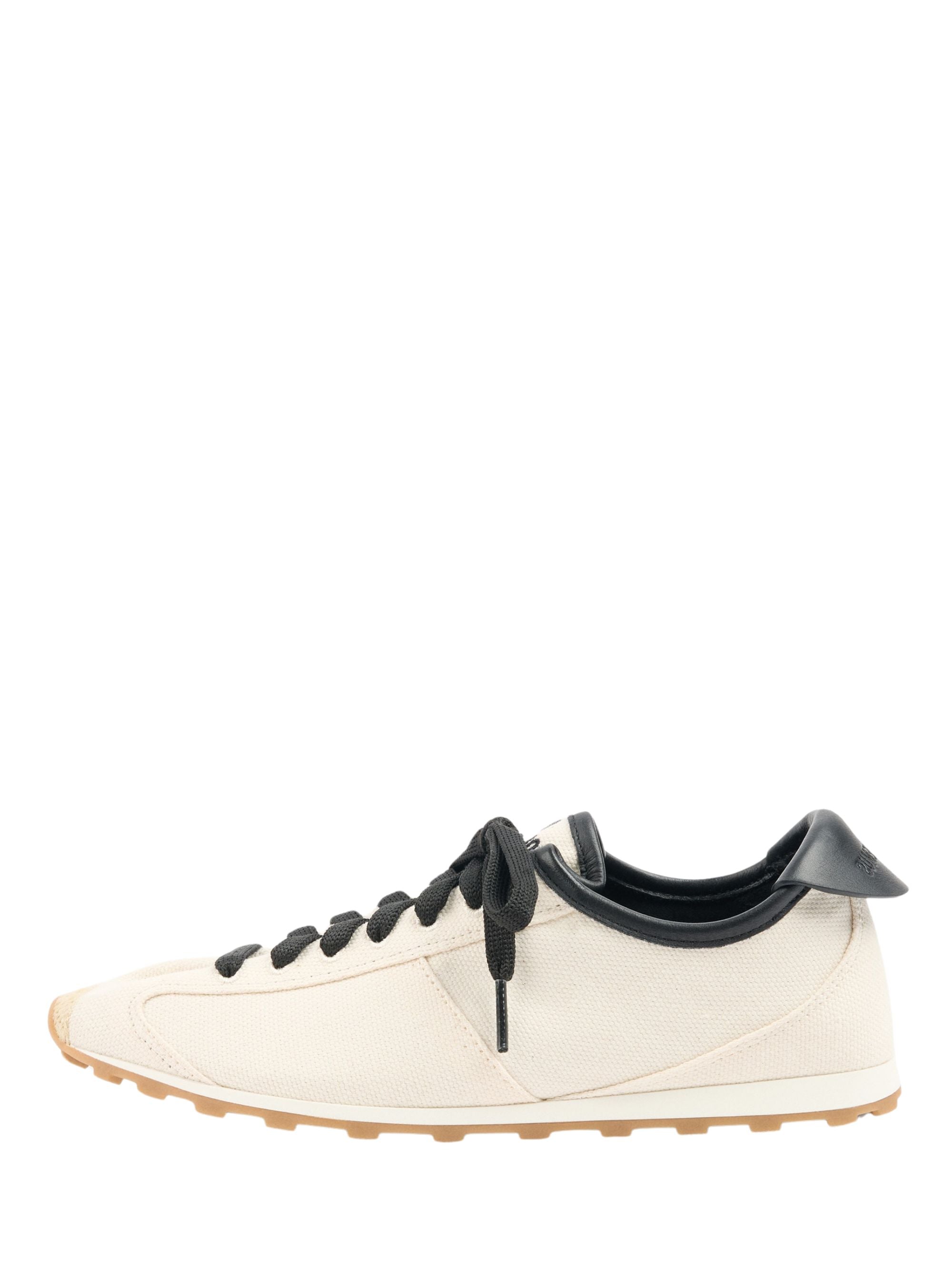 JACQUEMUS Sneakers Beige Lamb Leather