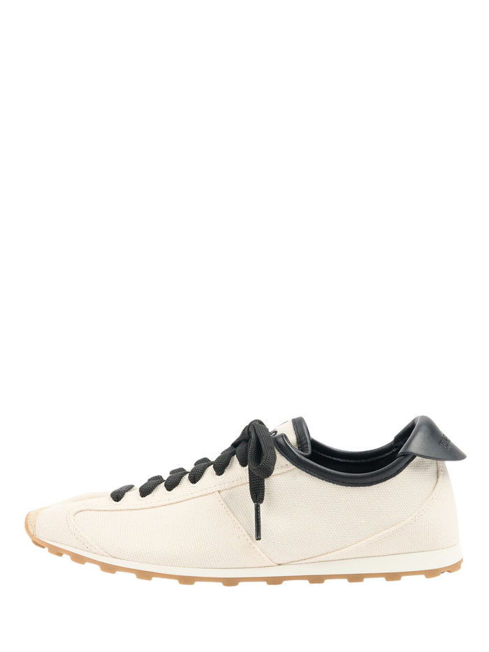 JACQUEMUS Sneakers Beige Lamb Leather