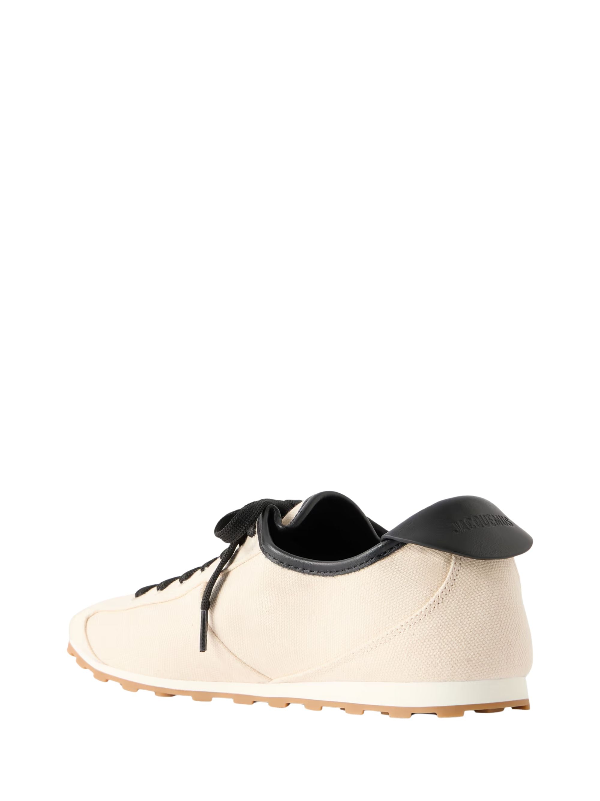 JACQUEMUS Sneakers Beige Lamb Leather