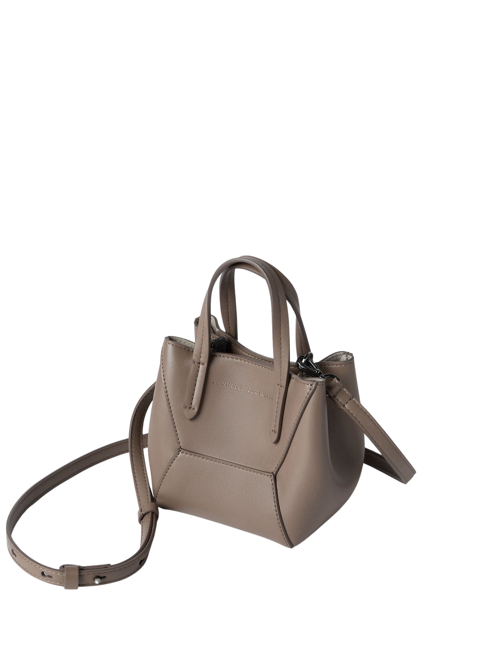 Brunello Cucinelli Bags Dove Grey Calf Leather