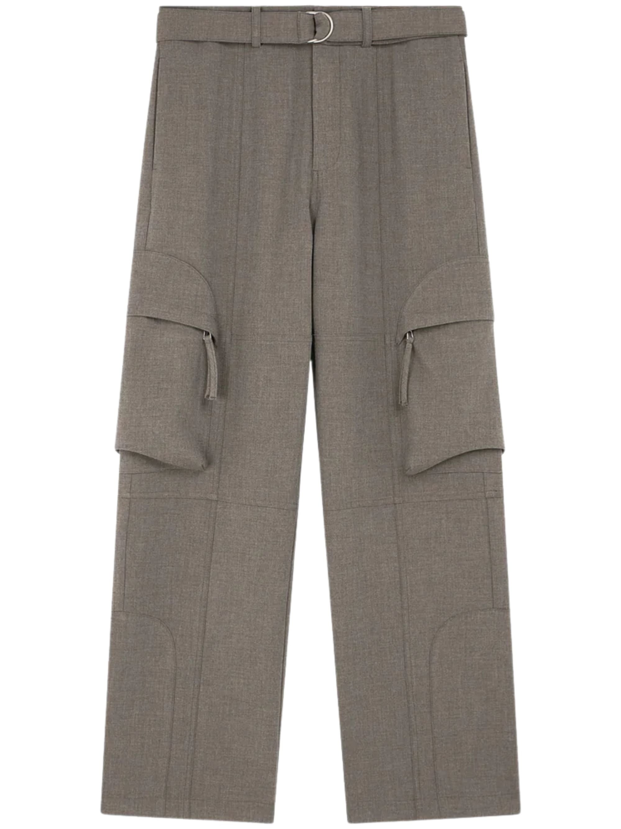The Frankie Shop Trousers Grey Polyester Viscose Elastane