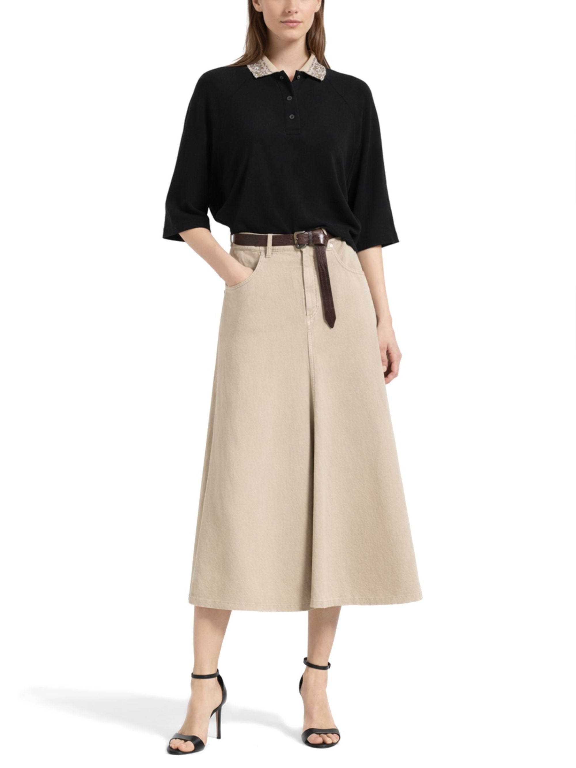 Brunello Cucinelli T-Shirts And Polos Black Cotton