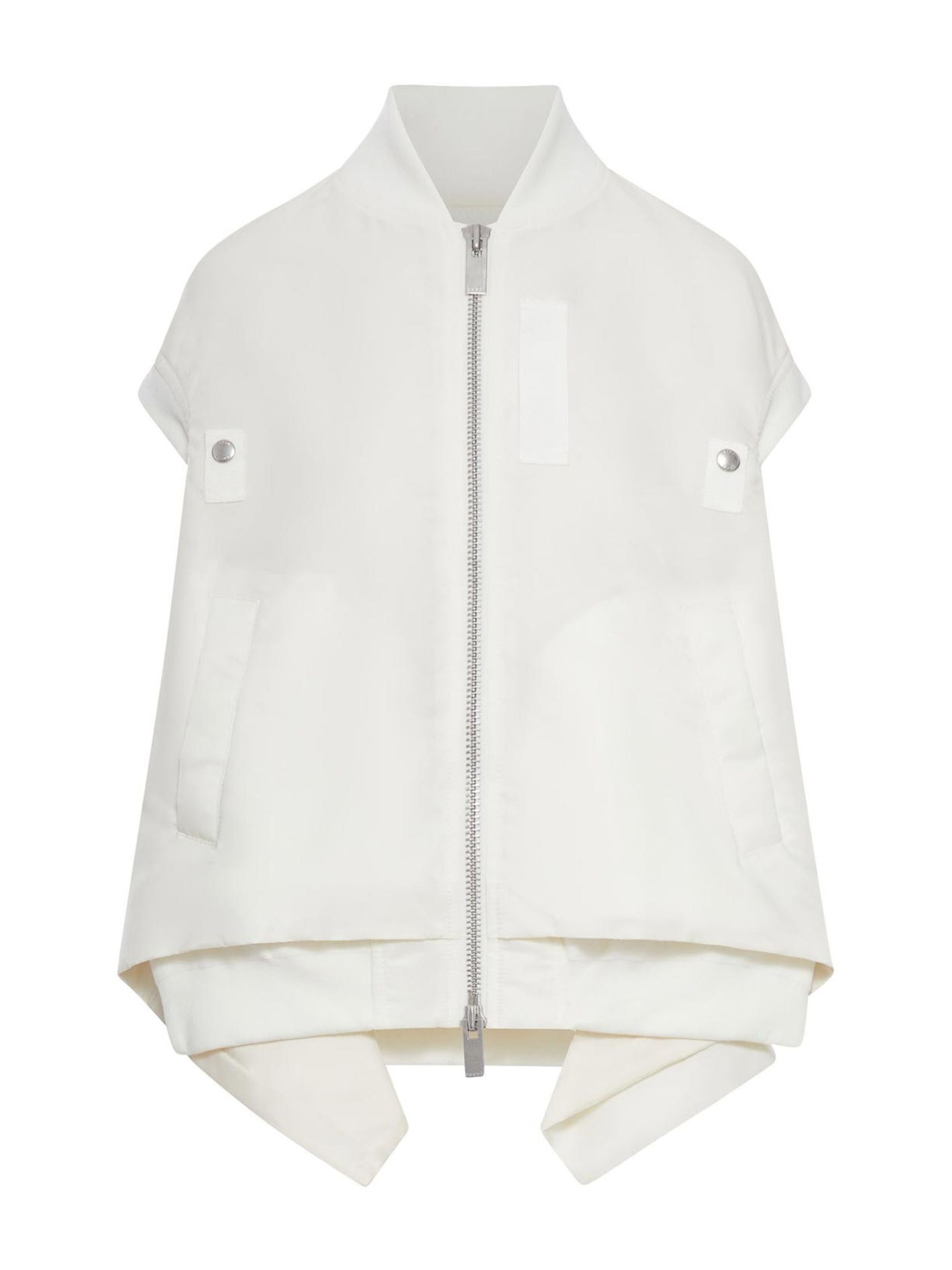 Sacai Sweaters White Nylon