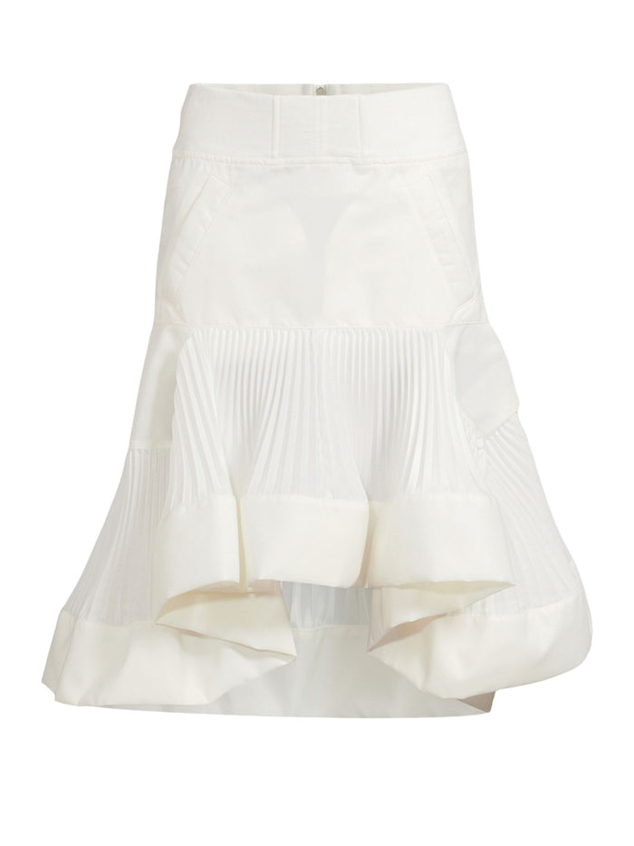 Sacai Skirts White Nylon