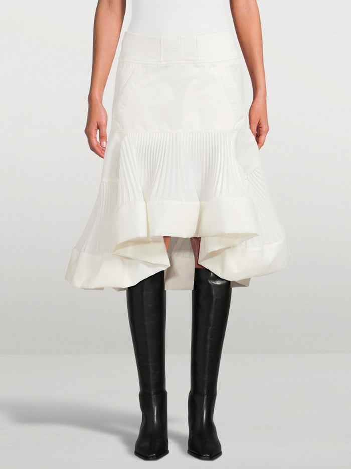 Sacai Skirts White Nylon