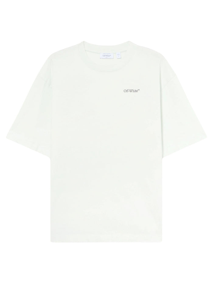 Off White T-shirts and Polos Mint Green Cotton