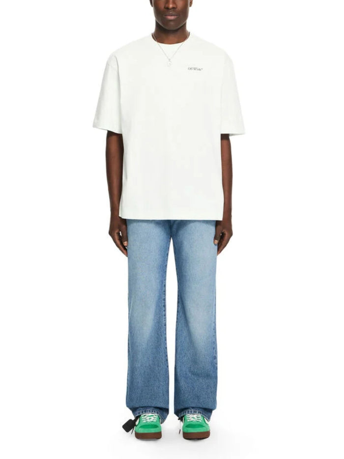 Off White T-shirts and Polos Mint Green Cotton