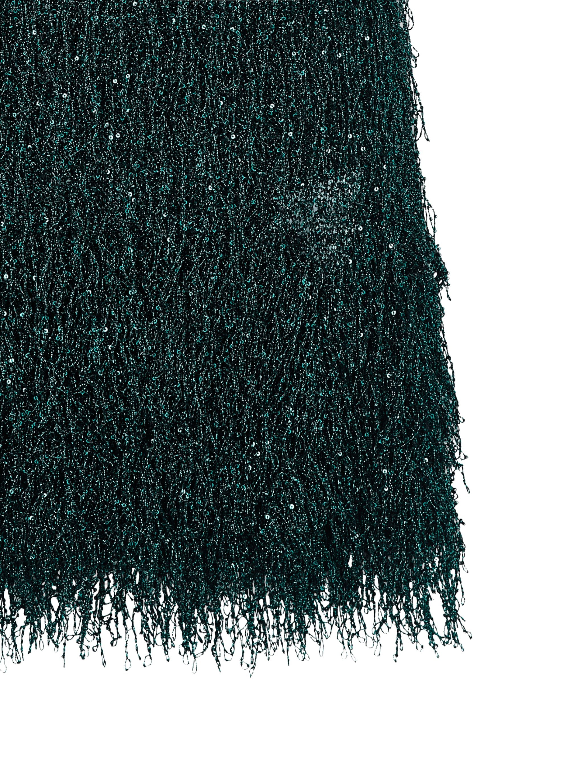 Giorgio Armani Top Green Polyamide Polyester Viscose