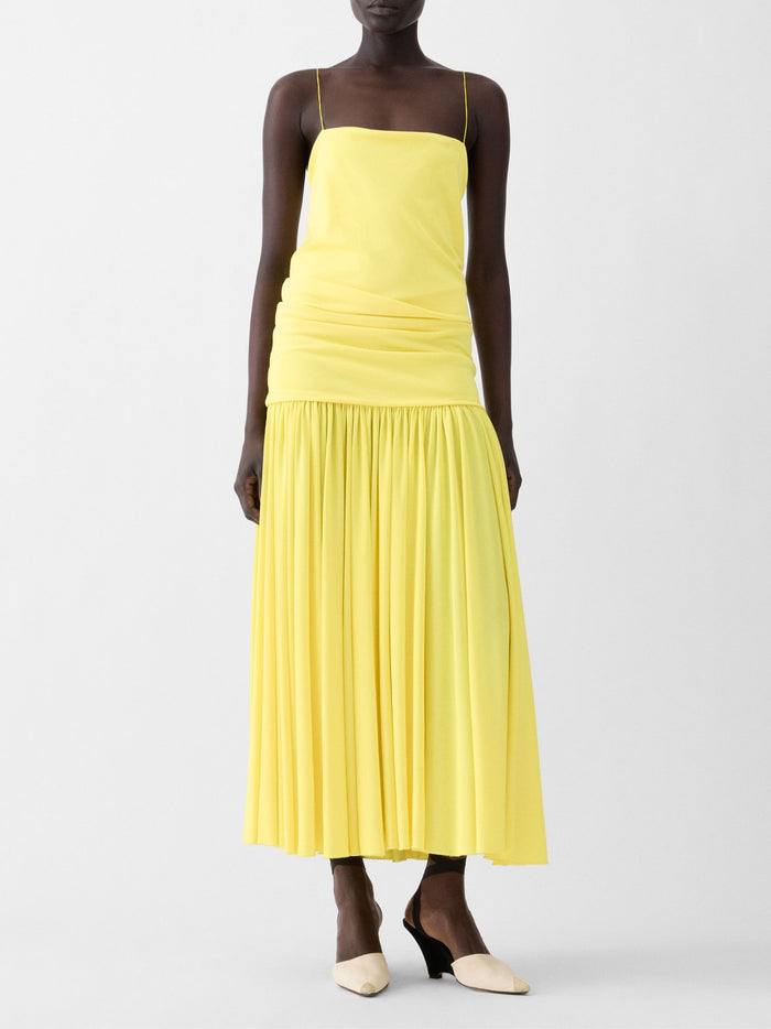 JACQUEMUS Dresses Yellow Viscose Polyamide