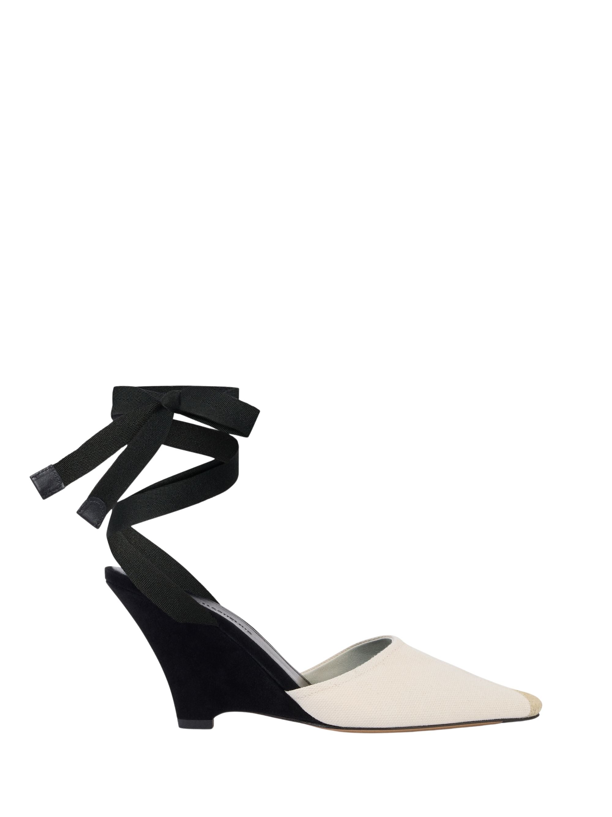JACQUEMUS With Heel Beige Lamb Leather