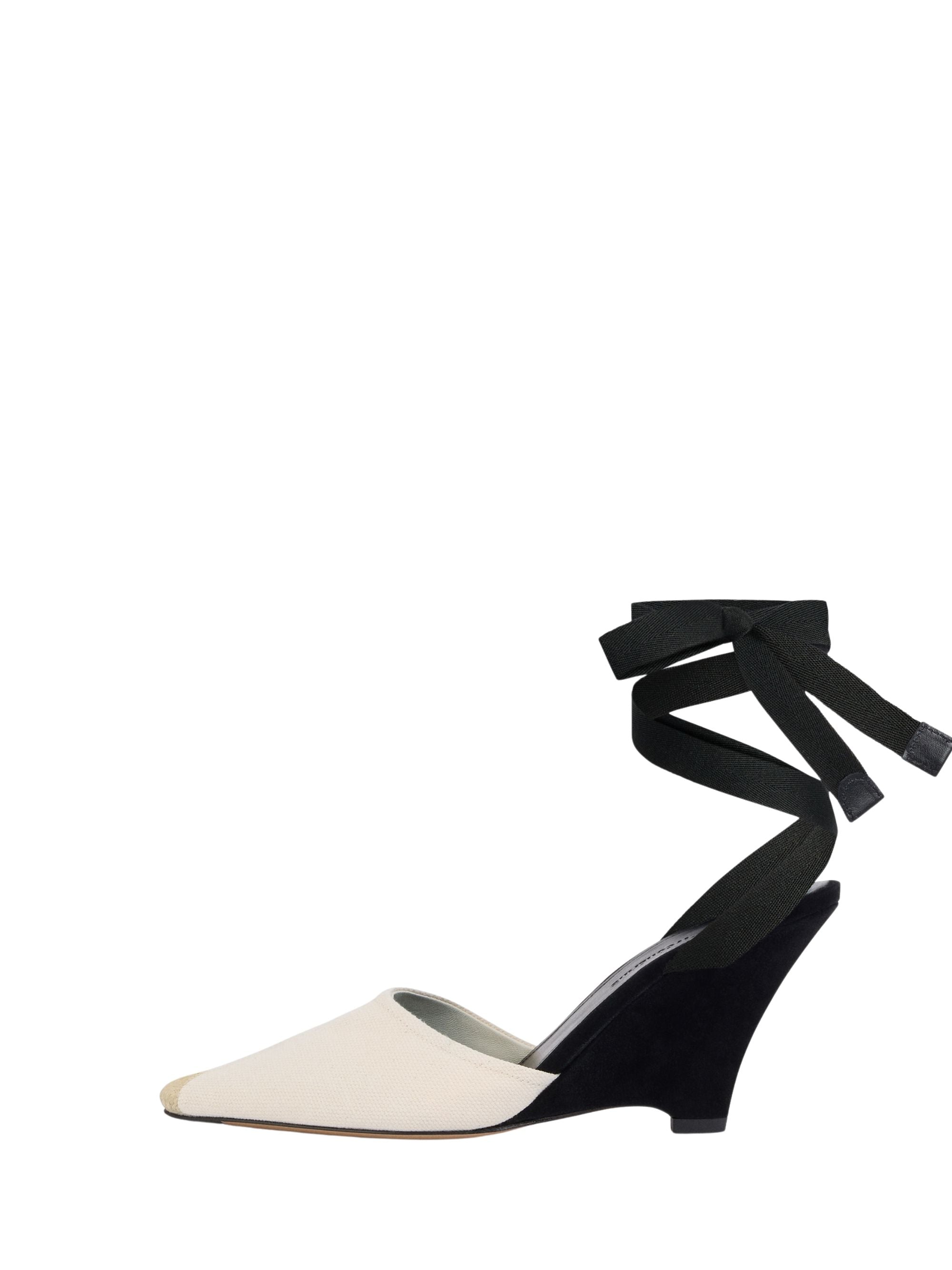 JACQUEMUS With Heel Beige Lamb Leather