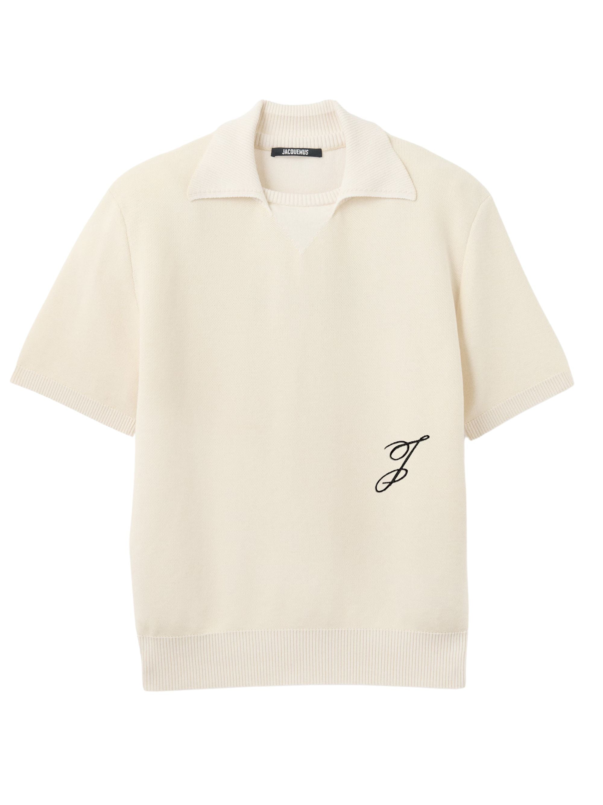 Jacquemus T-Shirts And Polos White Cotton Silk