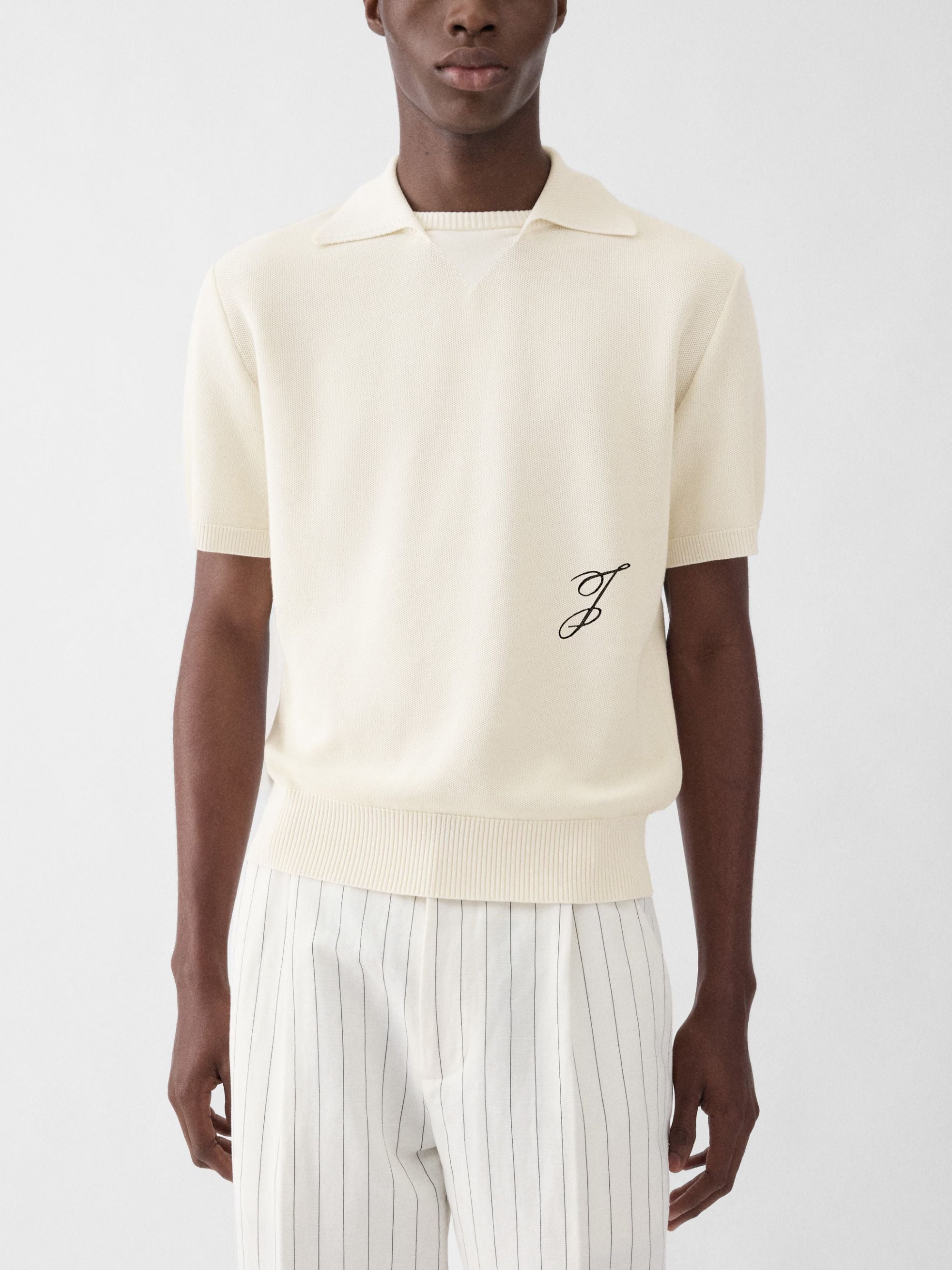 Jacquemus T-Shirts And Polos White Cotton Silk